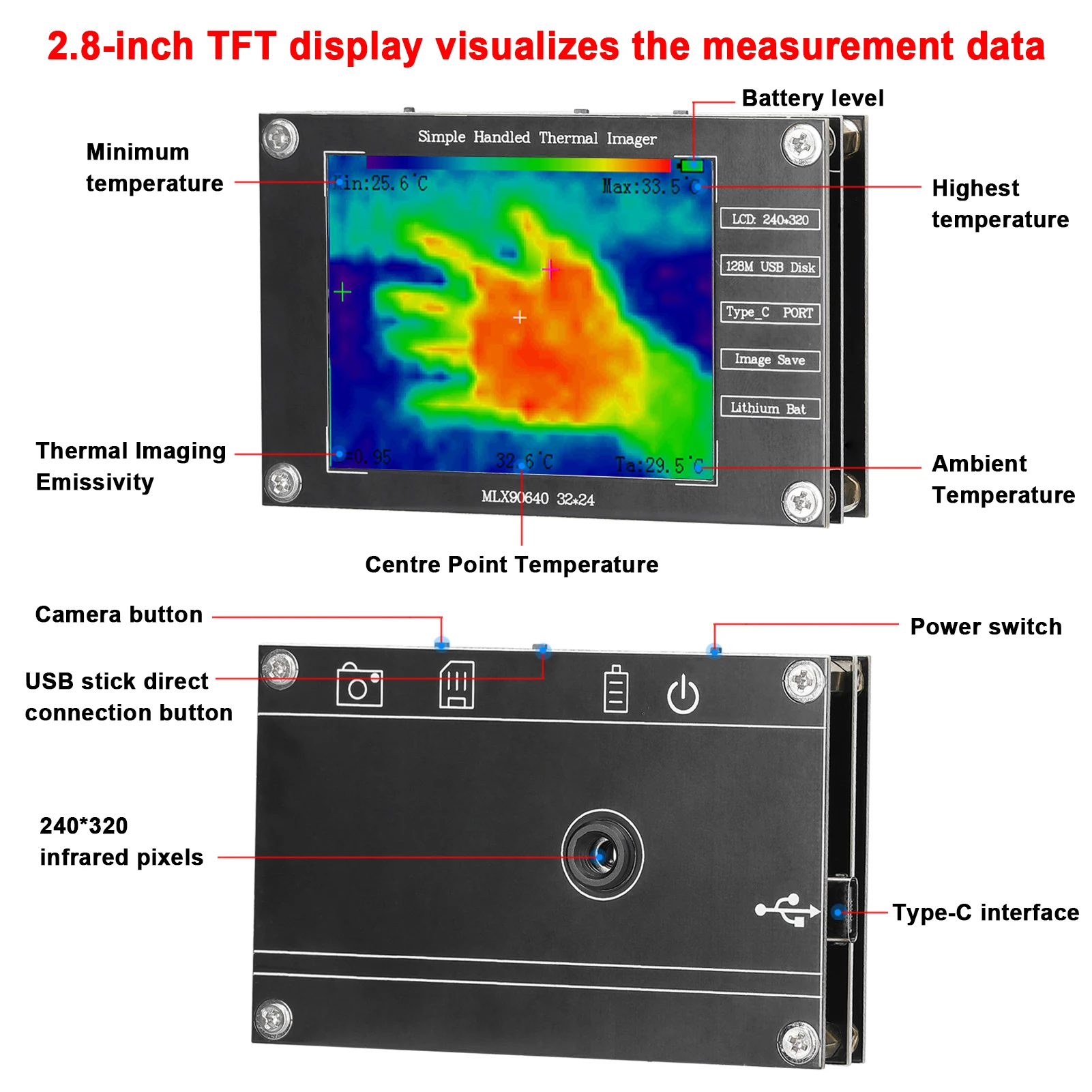 32*24 Thermal Imager -40℃ to 3 - Thermal Imaging Camera Pcb Repair ulasan dan harga