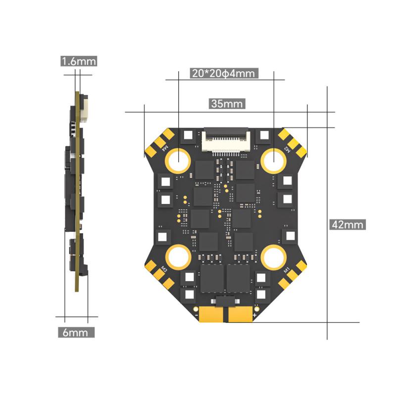 Iflight Borg F7 Mini Stack Wit - Fpv Flight Controller F7 Stack 60A ulasan dan harga