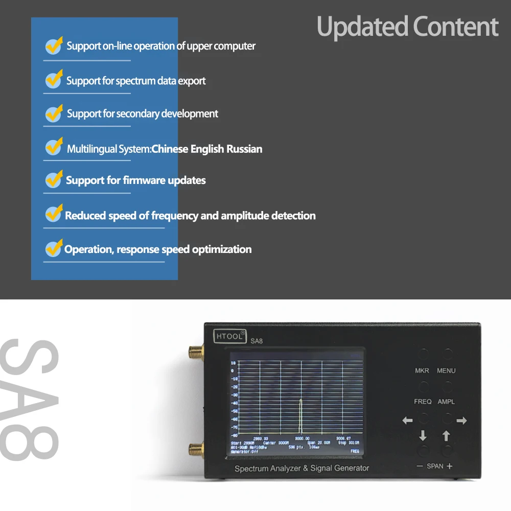 Handheld Spectrum Analyzer wit - Signal Generator Spectrum Analyzer ulasan dan harga