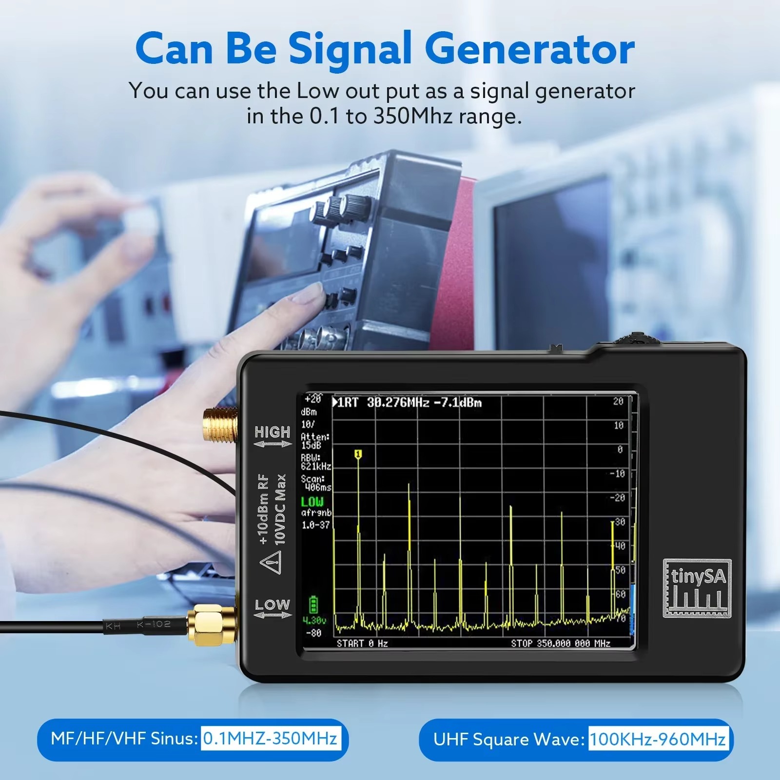 Upgraded Tiny Spectrum Analyze - Signal Generator Spectrum Analyzer ulasan dan harga