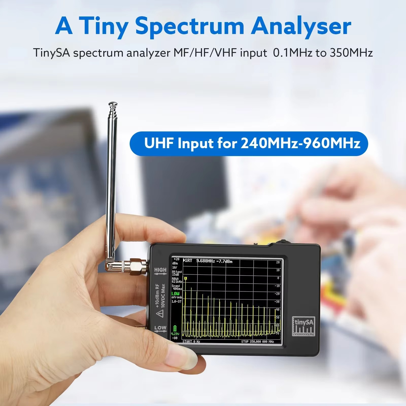 Upgraded Tiny Spectrum Analyze - Signal Generator Spectrum Analyzer ulasan dan harga